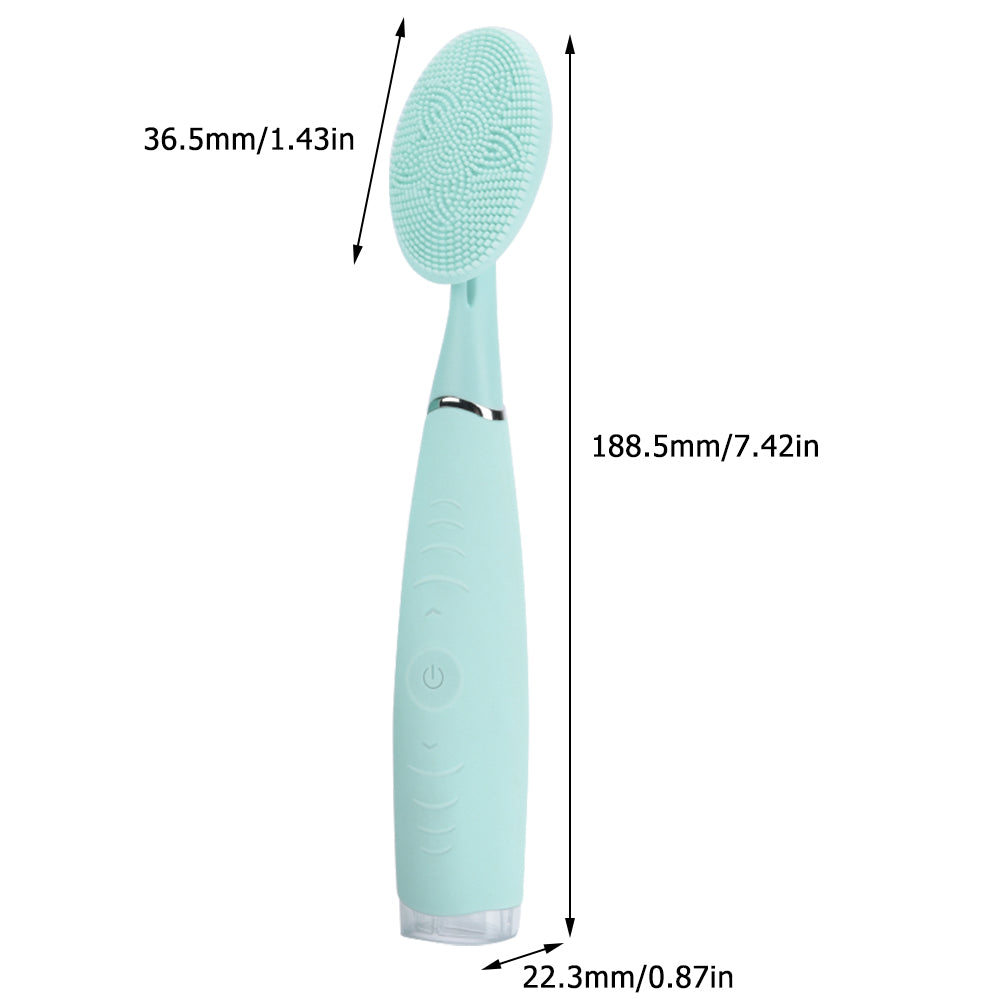 Facial cleansing brush size: 188.5 x 36.5 x 22.3 mm